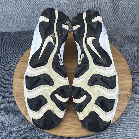 Nike Force Trout Baseball Cleats Shoes Mens 9 White Black Fastflex FB9728-100 - Picture 7 of 10
